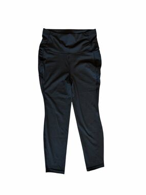 Women’s Black Athletic Leggings with 2 Pockets size L NWOT